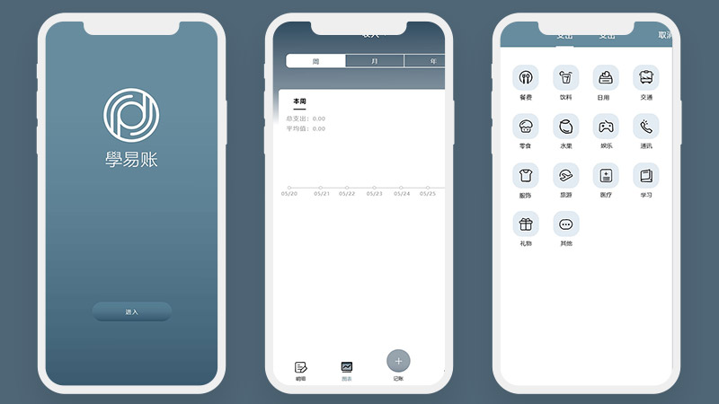 学易账UI文件AI做交互16页高保真含交互